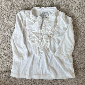 Vintage Ralph Lauren Baby Girl Ruffled Shirt 6 months